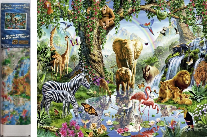 Diamond Painting Life in the Jungle Kit 30x40 cm