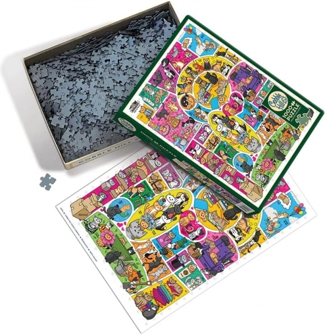 Cobble Hill Doodlecats Puzzle 1000 Pieces