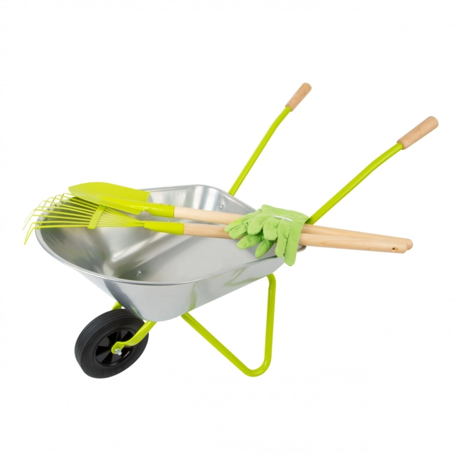 Gardener Set with Wheelbarrow, Tools and Gloves