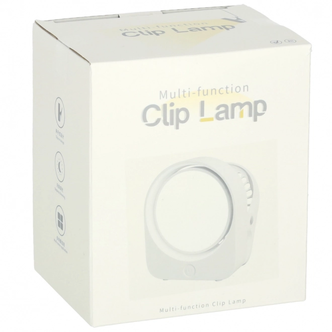 Night Light with Desk Clip, White