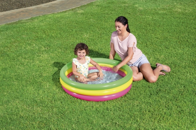 Inflatable Pool Three Colors 102 x 25 cm