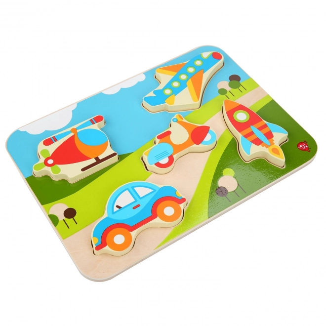 Lucy & Leo Wooden Transport Puzzle