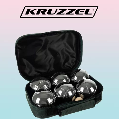 Boules Petanque 6 Balls Set with Case