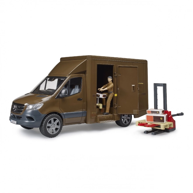 Bruder UPS Mercedes-Benz Sprinter with Figure and Accessories