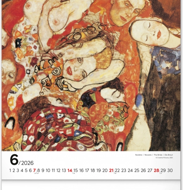 Wall Calendar Gustav Klimt 2026