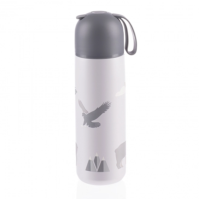 Thermos Bottle with Silicone Holder 400 ml by Mountains