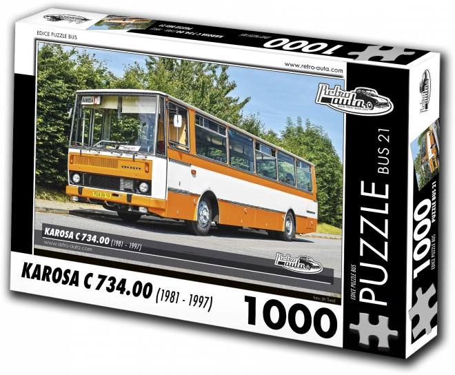 Retro Cars Puzzle Bus Karosa C 734