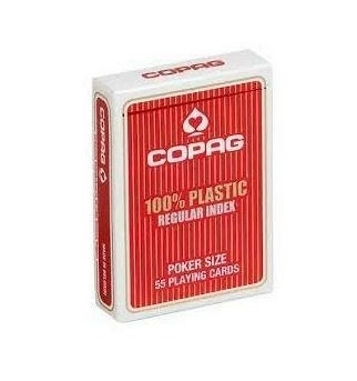 Poker Cards Plastic Red Deck