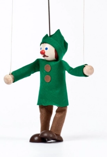 Gerlich wooden hunter puppet Miloš 12 cm
