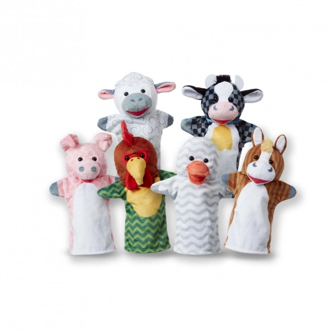 Farm Hand Puppets Set