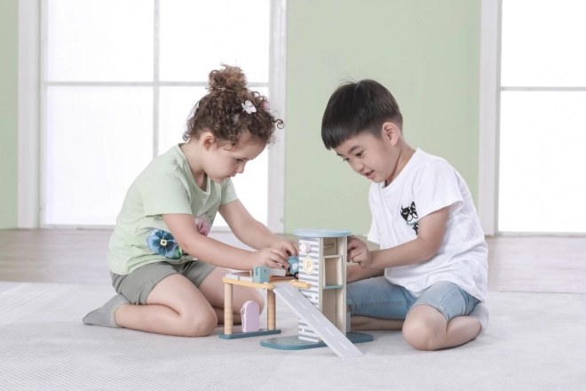 Wooden Garage Play Set