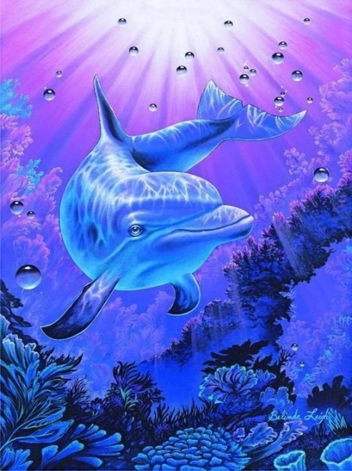 Dolphin Diamond Painting Set 30x40cm