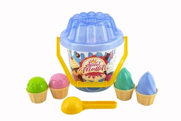 Sand Play Set with Bucket, Shovel, and Molds