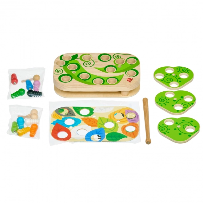 Catch the Caterpillars - Wooden Motor Skills Game with Magnets