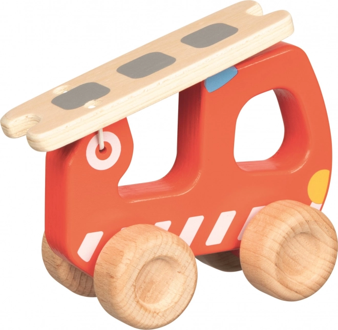 Wooden Fire Truck with Ladder