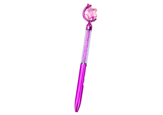 Pen With Spinning Star and Sparkling Gems