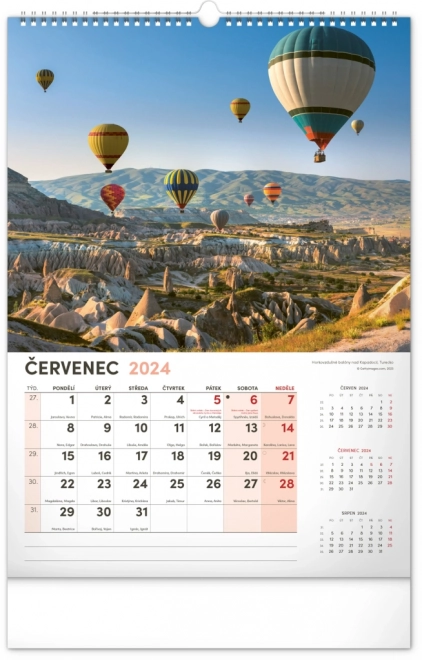 Wall Calendar Landscape 2024