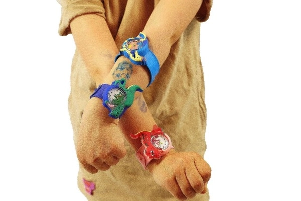 Children's self-winding dinosaur silicone watch