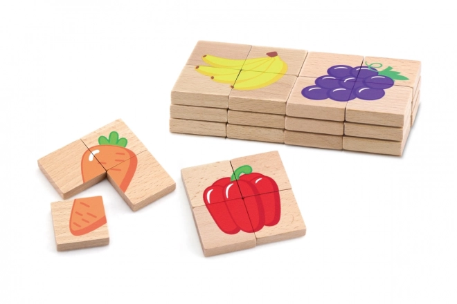 Wooden Magnetic Fruit Puzzle