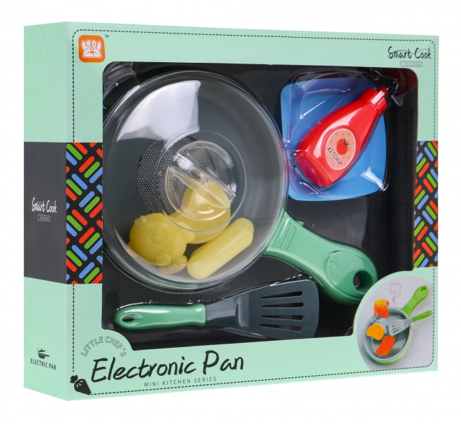 Interactive Frying Pan with Cooking Features for Kids