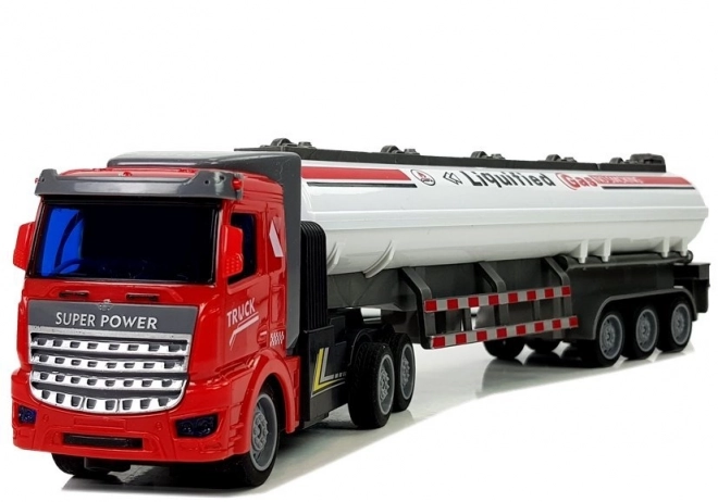 Remote Controlled Gas Tanker Truck 1:48 White