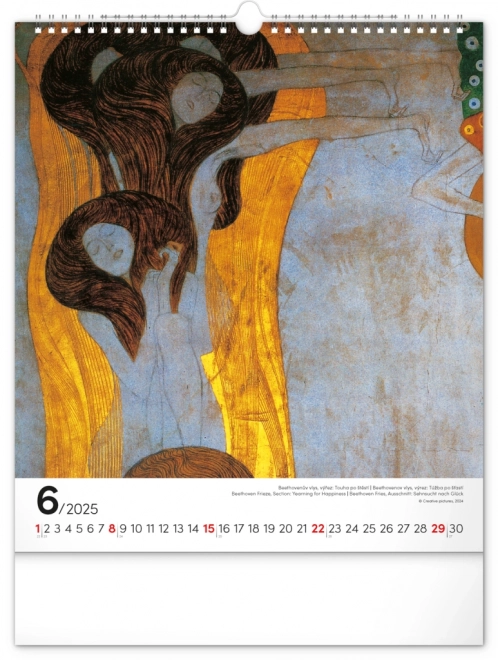 Wall Calendar Gustav Klimt 2025