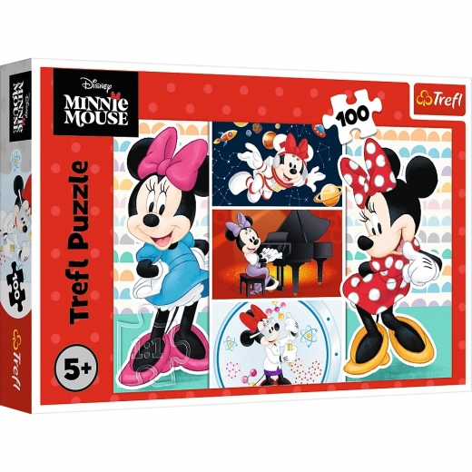 Puslespil 100 brikker Sjove MINNIE DISNEY fra Trefl