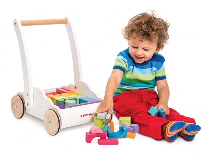 Le Toy Van Petilou Rainbow Block Cart