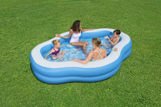 Inflatable Family Pool with Window and Seating