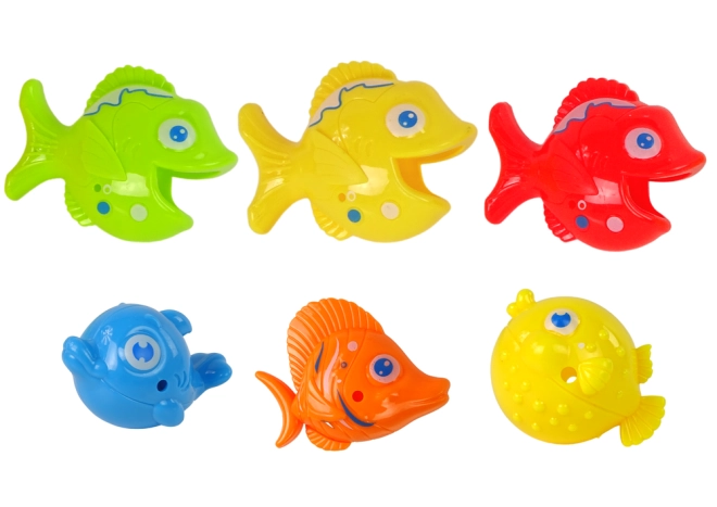 Pesciolini colorati e coccodrillo