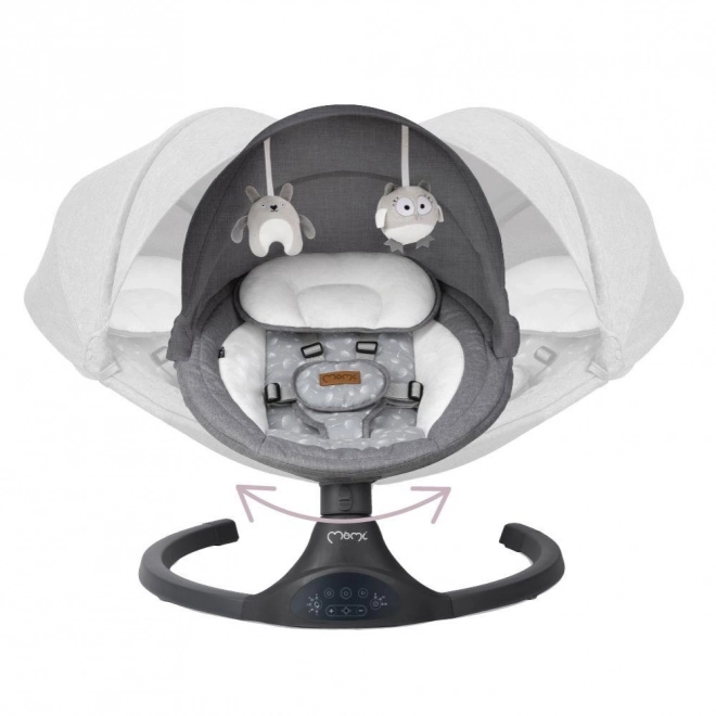 Electric Baby Swing MoMi Kenani Dark Grey