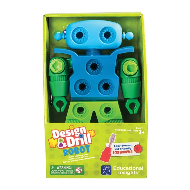 Design & Drill Robot with Screwdriver and Stickers