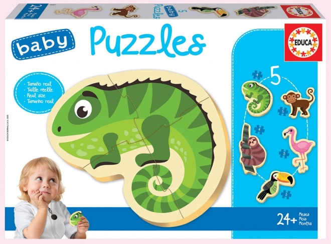 Educa Baby Puzzle Tropical Animals