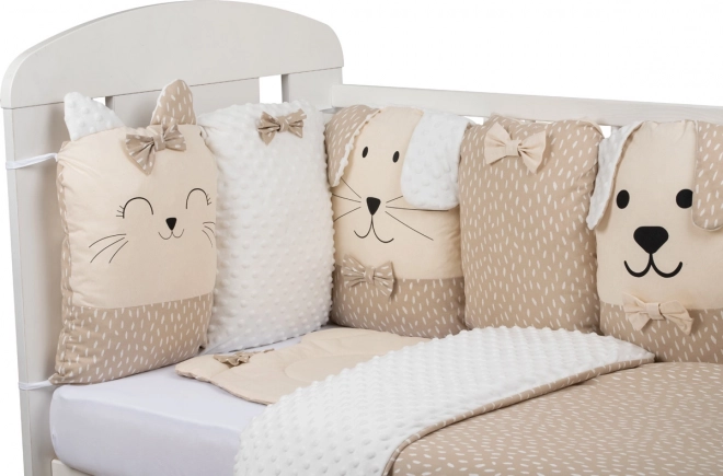 Bubaba Crib Bedding Set Sleep Guardian 12-Piece Beige