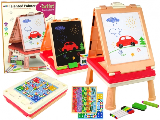 3-in-1 Multifunctional Double-sided Game Board and Table