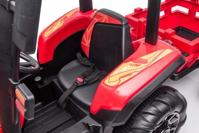 Red Electric Tractor for Kids