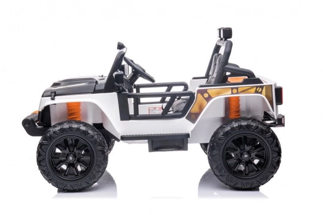 Battery-Powered Ride-On Car White