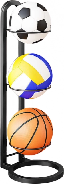 Metal Ball Stand 3 Levels Black