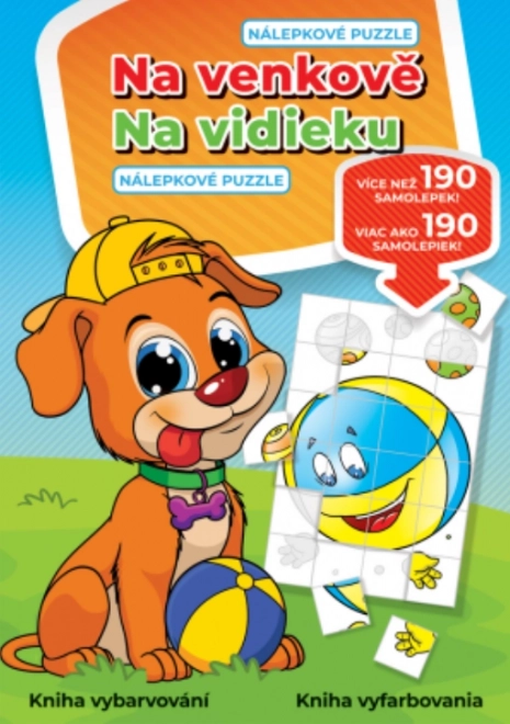 Nálepkové puzzle Na venkově