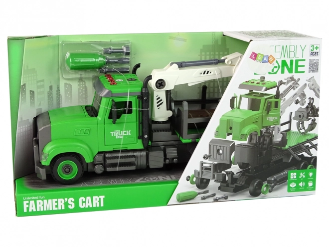 Green Timber Transport Vehicle