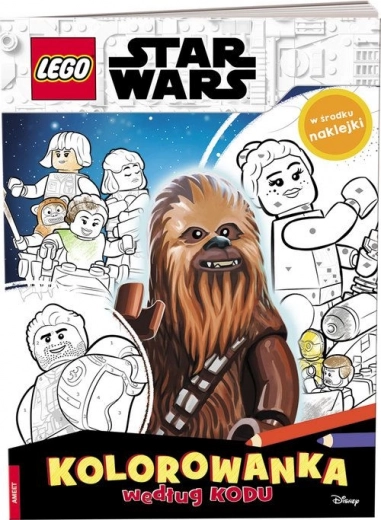 Lego Star Wars color-by-code coloring book