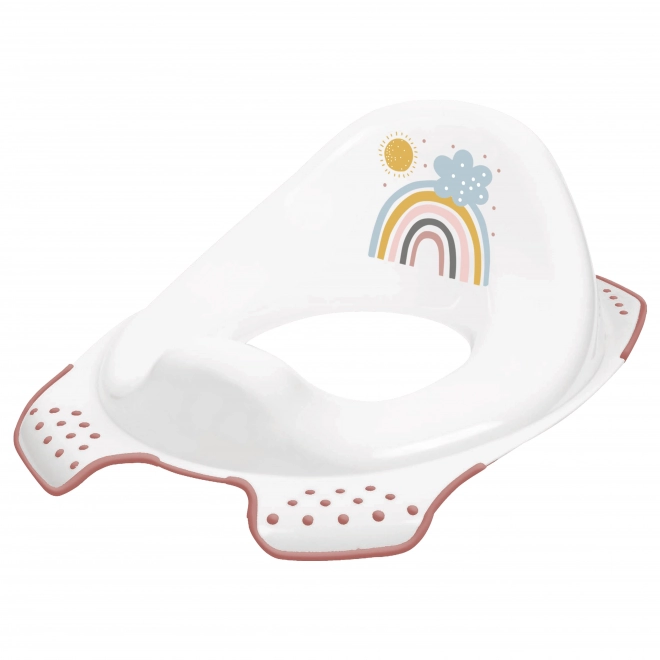 Rainbow Toilet Adapter for Kids, White