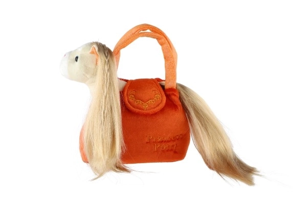 Unicorn In Orange Plush Purse