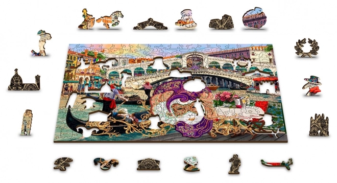 Venetian Carnival 2-in-1 Wooden Puzzle