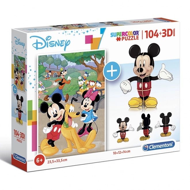 Clementoni Mickey Mouse Puzzle and 3D Model