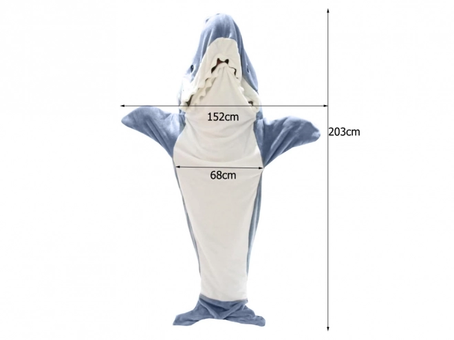 Shark Blanket Pajama Costume Fleece Hoodie