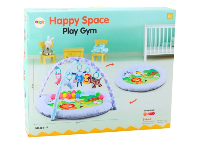 Educational Play Mat with Animal Theme for Infants