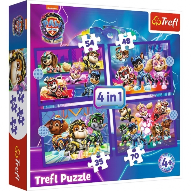 Paw Patrol Heroes 4-in-1 Puzzle Set