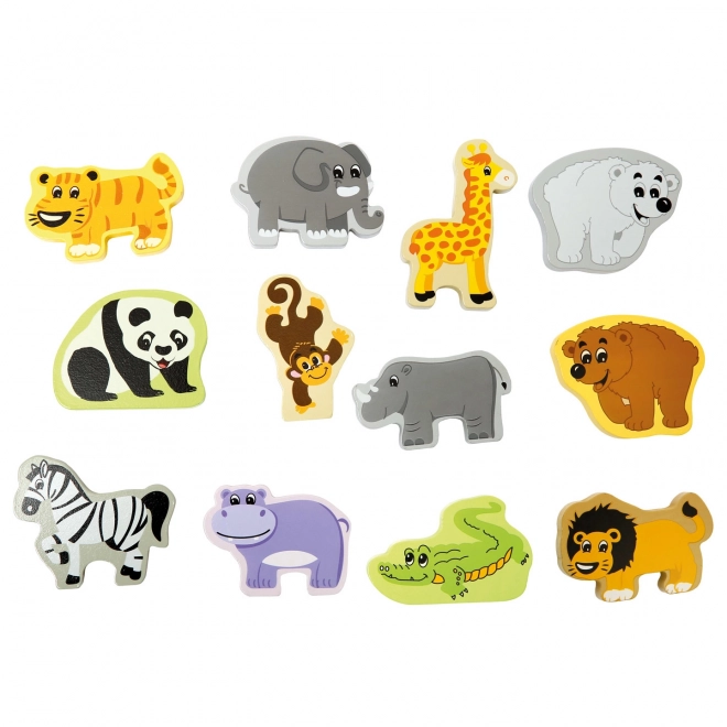 Bino animal suitcase with zoo figurines