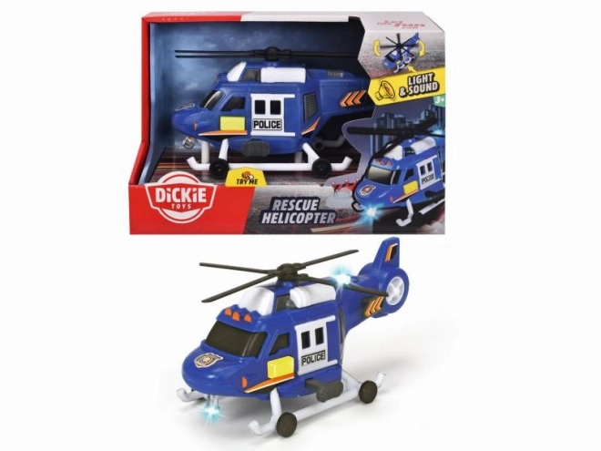 Police Helicopter Toy with Sound and Light Effects